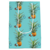 熱帯クリスマスパイナップル ミディアムペーパーバッグ (裏面)