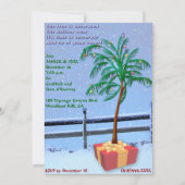 熱帯クリスマスパーティの招待状 招待状 (正面)