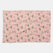 熱帯クリスマスパームツリーパターン キッチンタオル (横)