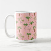 熱帯クリスマスパームツリーパターン コーヒーマグカップ (左)