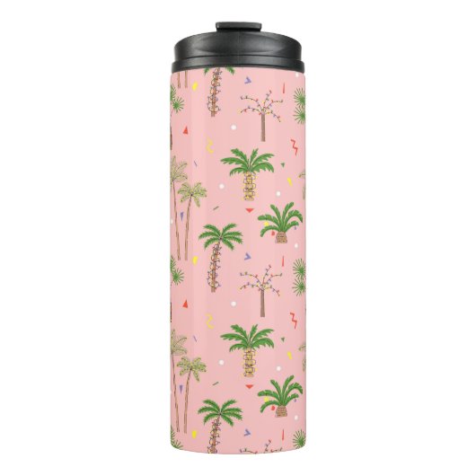 熱帯クリスマスパームツリーパターン タンブラー (正面)