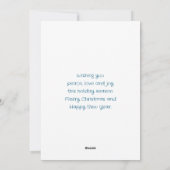 熱帯クリスマスパームツリー シーズンカード (裏面)