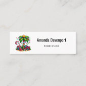 熱帯クリスマスパームツリー スキニー名刺 (正面)