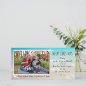 熱帯クリスマスビーチクリスチャンの写真カード シーズンカード (スタンド正面)