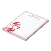 熱帯クリスマスフラミンゴ ノートパッド (回転)