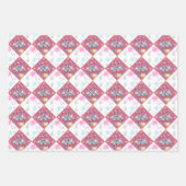 熱帯クリスマスフラミンゴ ラッピングペーパーシート (正面)