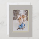 熱帯クリスマスブルーの葉の丸いフォトフレーム (裏面)