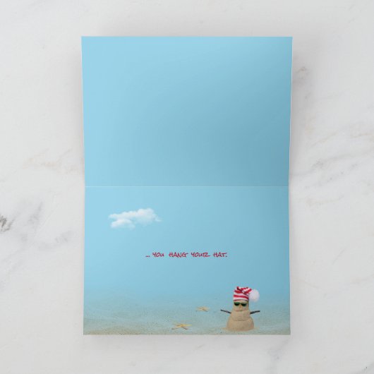 熱帯クリスマス島 カード (内部)