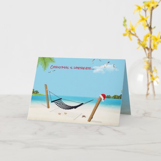 熱帯クリスマス島 カード (黄色い花)