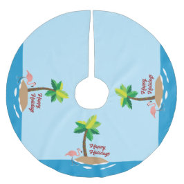 熱帯クリスマス島 ブラッシュドポリエステルツリースカート