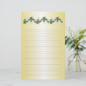 熱帯クリスマス金ゴールド裏紙 便箋 (スタンド正面)