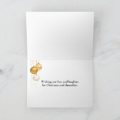 熱帯クリスマス雪だるまオンビーチ シーズンカード (内部)