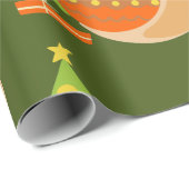 熱帯クリスマス7月カタツムリ夏クリスマス ラッピングペーパー (ロールコーナー)