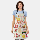 熱帯クリスマス エプロン (着用した状態)