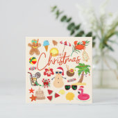 熱帯クリスマス カード (スタンド正面)