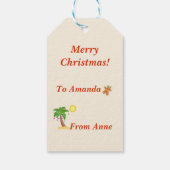 熱帯クリスマス ギフトタグ (裏面)