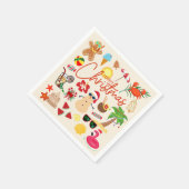 熱帯クリスマス スタンダードカクテルナプキン (角)