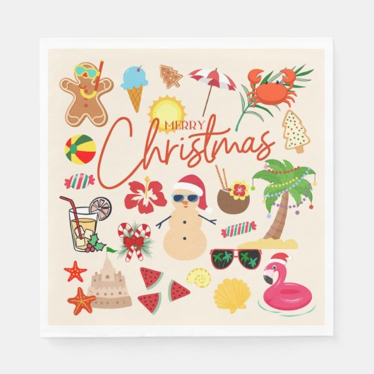 熱帯クリスマス スタンダードランチョンナプキン (正面)