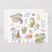 熱帯クリスマス ポストカード (正面/裏面)