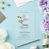 熱帯クールビーチブライダルシャワー アクリル招待状 (インサイチュ (ウェディング))