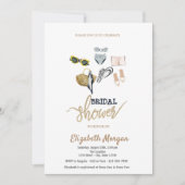 熱帯クールビーチブライダルシャワー 招待状 (正面)