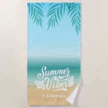 熱帯グラデーションビーチサマービーブズモノグラム