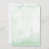 熱帯グリーンと金ゴールドフレーム赤ちゃんシャワー(郵便) 招待状 (裏面)