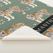 熱帯グリーンウォーターのタイガースの名前 シェルパブランケット (3/4)