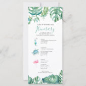 熱帯グリーンウォーター葉カラー旅行日程 (正面)