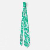 熱帯グリーンパーム葉 ネクタイ (裏面)