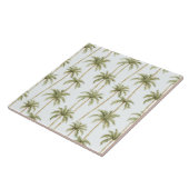 熱帯グリーンホワイトパームの木 タイル (側面)