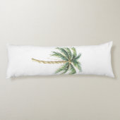 熱帯グリーンホワイトパームの木 ボディピロー (裏面)