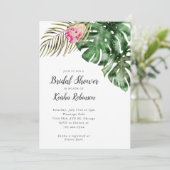 熱帯グリーンリーウォーターブライダルシャワー 招待状 (スタンド正面)