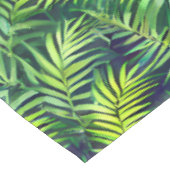 熱帯グリーンリーフファーンパターン テーブルクロス (アングル)