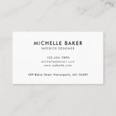 熱帯グリーンリーモンステラ葉 名刺 (裏面)