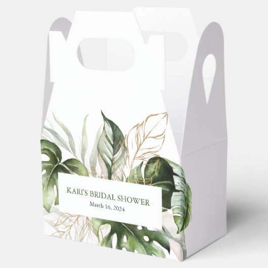 熱帯グリーンリー切り妻お願いボックス フェイバーボックス (オープン)