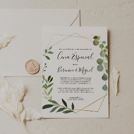 熱帯グリーン葉セナ特に 招待状