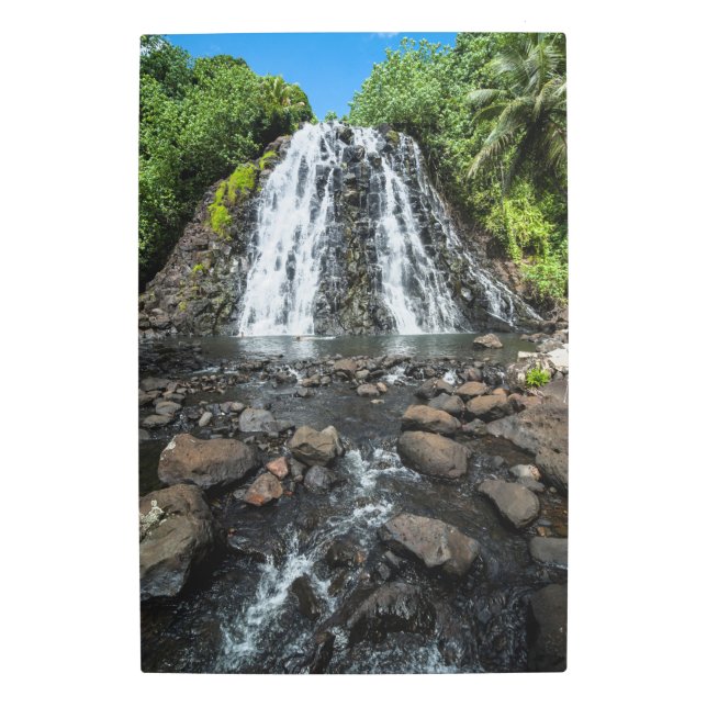 熱帯ケピロヒ滝 メタルプリント (正面)