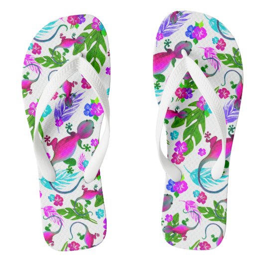 熱帯ゲッコスビーチサンダル ビーチサンダル (フットベッド)