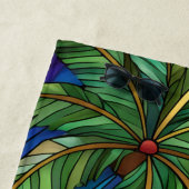 熱帯ココナッツの木 ビーチタオル (インサイチュ)