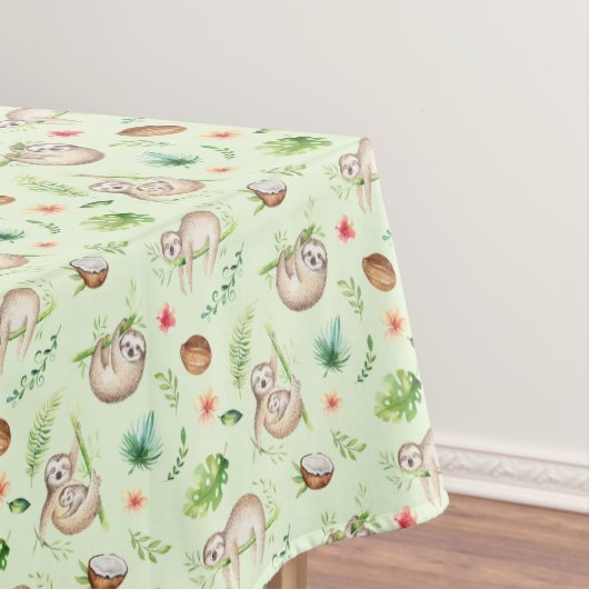 熱帯ココナッツ怠惰パターン テーブルクロス (インサイチュ)