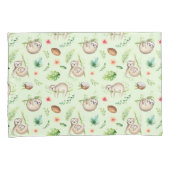 熱帯ココナッツ怠惰パターン 枕カバー (正面右)