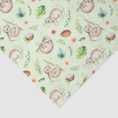 熱帯ココナッツ怠惰パターン 薄葉紙 (詳細)