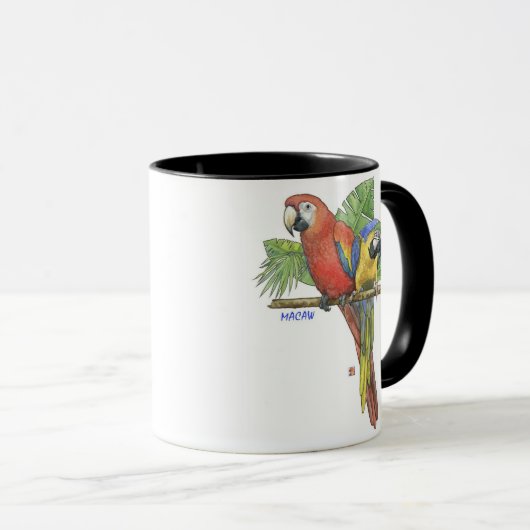 熱帯コンゴウインコのマグ マグカップ (正面右)