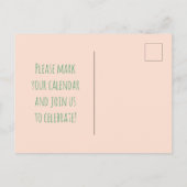 熱帯コーラルネオミントウォーターカラー保存日 案内ポストカード (裏面)