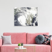 熱帯サイクロンEricとFanele 2 キャンバスプリント (インサイチュ (リビング))