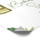 熱帯サファリジャングルの動物のベビーは甘い ポスター (角)