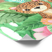 熱帯サファリベイビーシャワー歓迎ポスター ポスター (角)