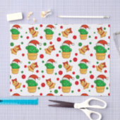 熱帯サボテンのクリスマス 薄葉紙 (クラフト)