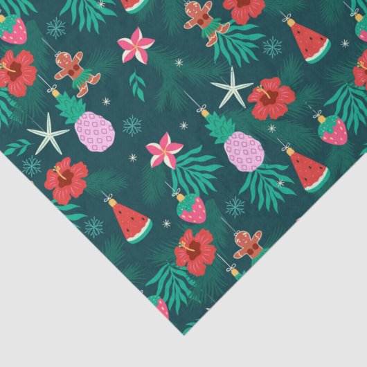 熱帯サマービーチクリスマスホリデーズ新年 薄葉紙 (詳細)